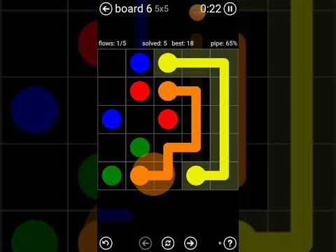 World record 18 solved ⚡ Flow free ( time trial 5×5 - 30 seconds )