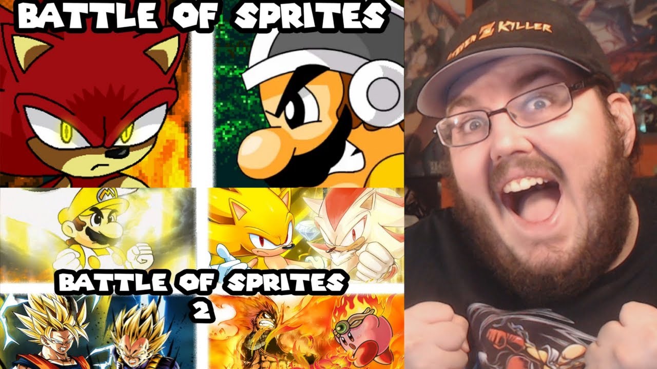 Битва спрайтов часть 1 и 2 Фан-анимация (от SpacePea) РЕАКЦИЯ!!!