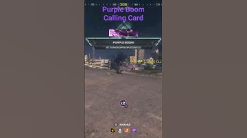 MWZ Purple Boom Calling Card😎#ps5 #gameplay #cod #mw3 #mwz #callofduty #warzone