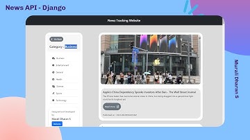 News API - Django | News Tracking Website | Python | Django Framework | Bootstrap | News API
