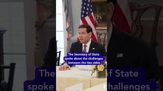 Secretary Of State Marco Rubio Talks Hopes For Peace With Israel & Lebanon Leaders On Tuesday