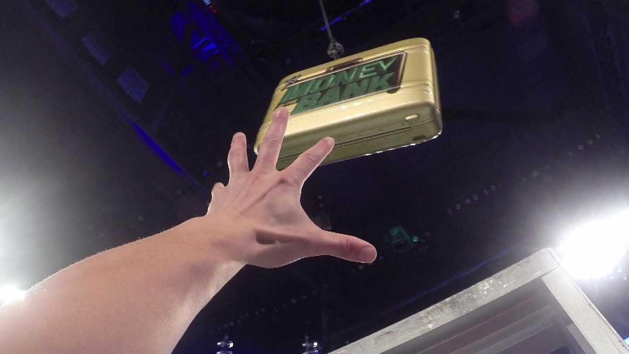 Climb the ladder and grab the Money in the Bank briefcase! GoPro