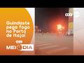 Guindaste pega fogo no Porto de Itajaí: veja os detalhes | SCC Meio-Dia | 27/04/2026