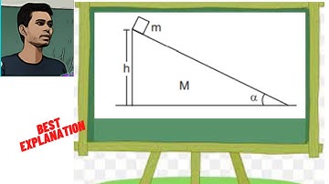 A block of mass m is placed on a triangular block of mass M, which in turn is placed on a horizontal