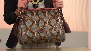 Dooney & Bourke Python Embossed Leather Hobo with Amy Stran