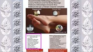 Combo Reflexology Pedicure package an hour full body massage sale 88 dollar Rocky Point Mexico