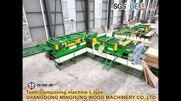 L shape Veneer Core Composer with Teeth Joint in Bangladesh Plywood Factory #corecomposer