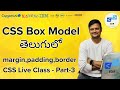 CSS Full Course in Telugu Part-3 | CSS Box Model Explained in Telugu | Web Development Tutorial
