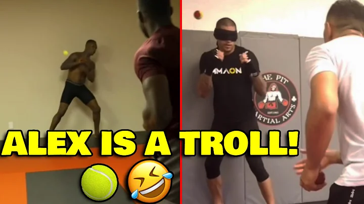 FUNNY: Alex Pereira TROLLS Israel Adesanya for Tennis Ball training!
