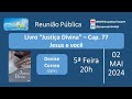 02052024 quintafeira denise correa livro justia divina 77  lugares de expiao