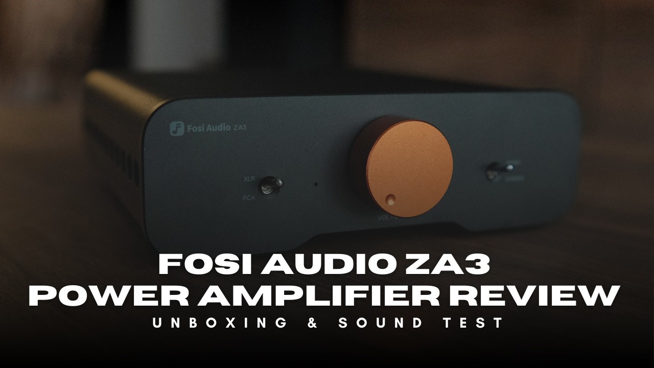Fosi Audio ZA3 Power Amplifier Review - Unboxing & Vinyl Sound