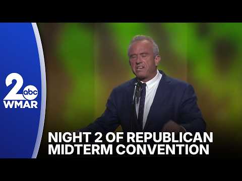 JD Vance, RFK Jr. take center stage during night 2 of Republican midterm convention