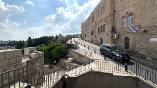 15 Apr 2024. Jerusalem. Walk to the Jewish shrine Western Wall or Wailing Wall