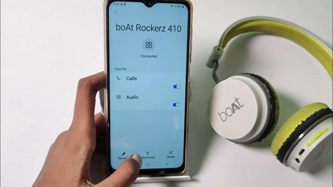 how to disconnect Bluetooth headphones in Samsung YouTube