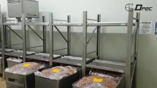 Modular Rack System & Backsaver Lifting/Stacking Machine