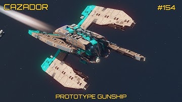 Starfield - CAZADOR | Prototype Gunship | #starfieldships #starfield #gunship