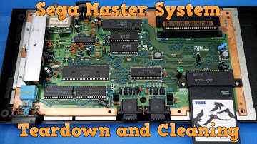 How to disassemble a Sega Master System, clean the system and games, and put it all back together