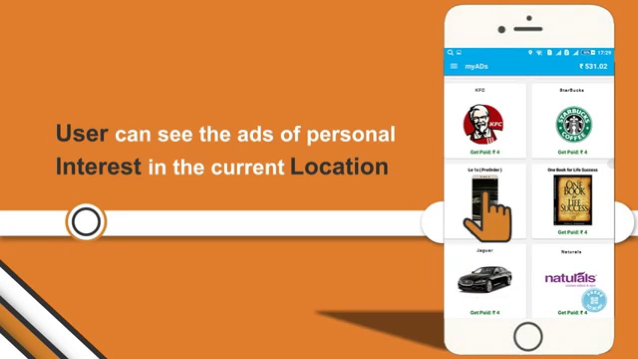 myAds app integration with Oxigen Wallet
