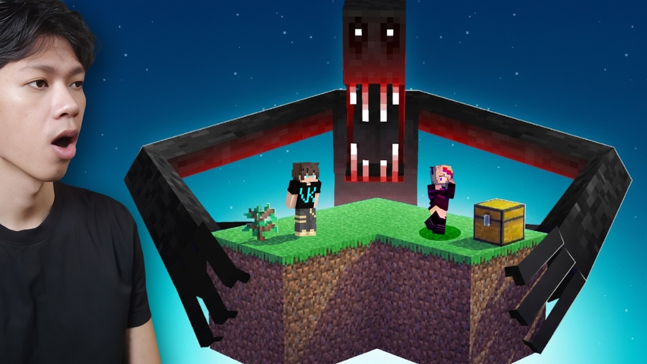 ខ្ញុំបានលេង Map Skyblock ដែលពោរពេញទៅដោយបិសាច ក្នុង Minecraft !!!  Part1