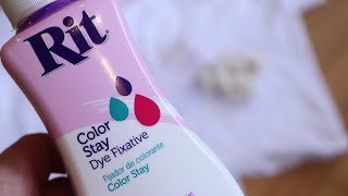 Rit Colorstay Dye Fixative  Does it Make a Difference when Dyeing Cotton?