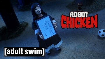 Robot Chicken | Angela Meets Slenderman | Adult Swim UK 🇬🇧