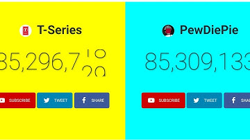 PEWDIEPIE VS T-SERIES LIVE SUB COUNT #1 YouTube Live Race