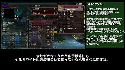 モンハンxx装備