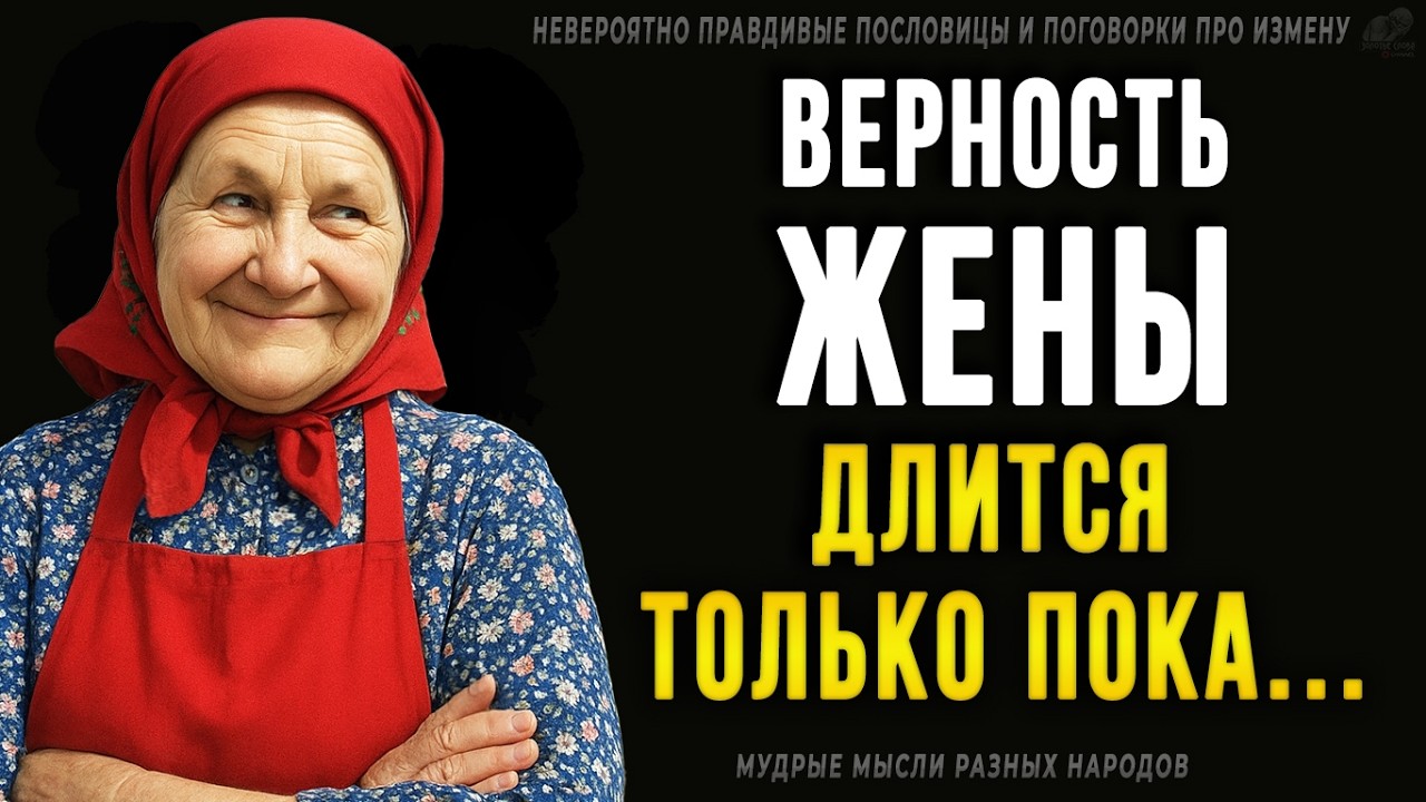 Невероятно правдивые пословицы и поговорки про измену! Мудрые мысли разных народов!