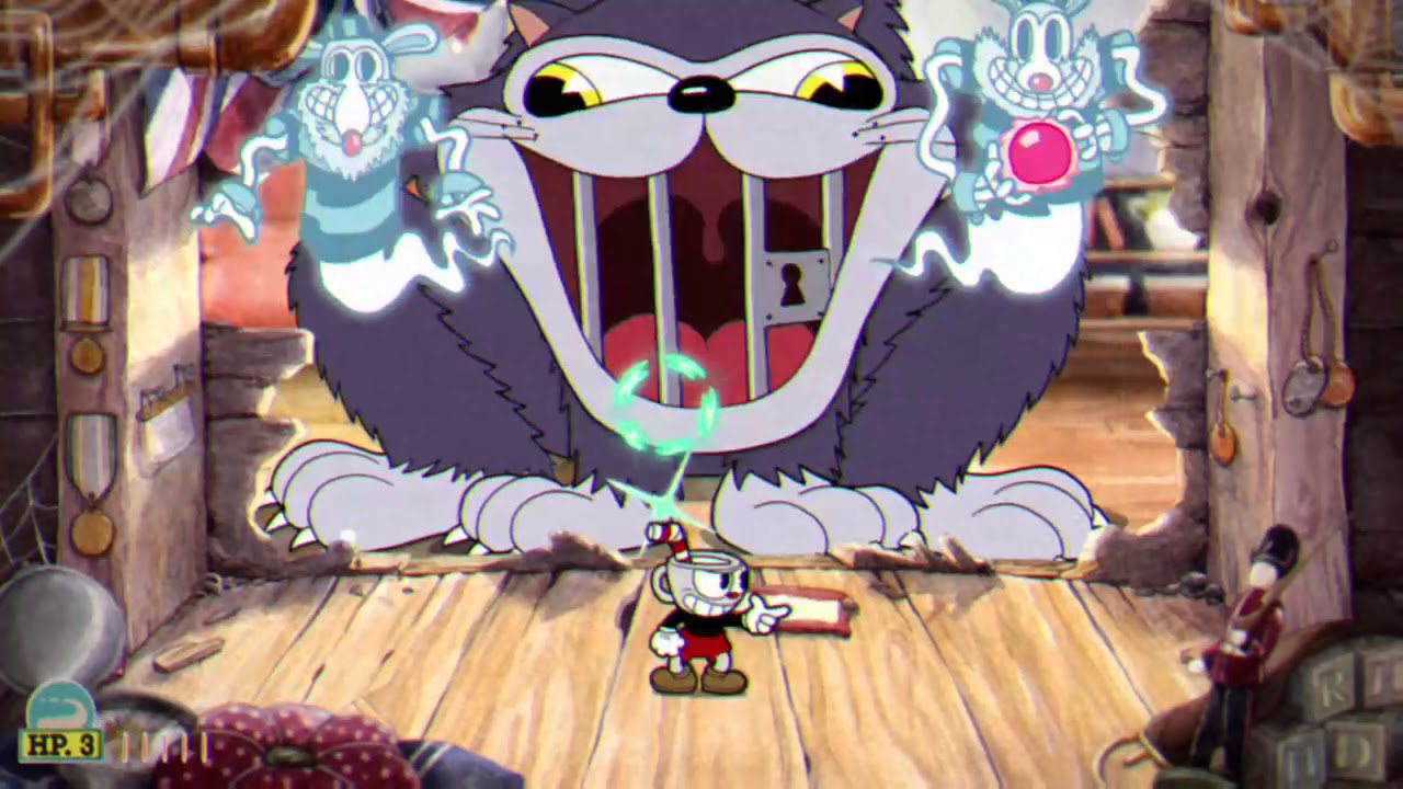 Cuphead how to beat Cat and Mouse boss