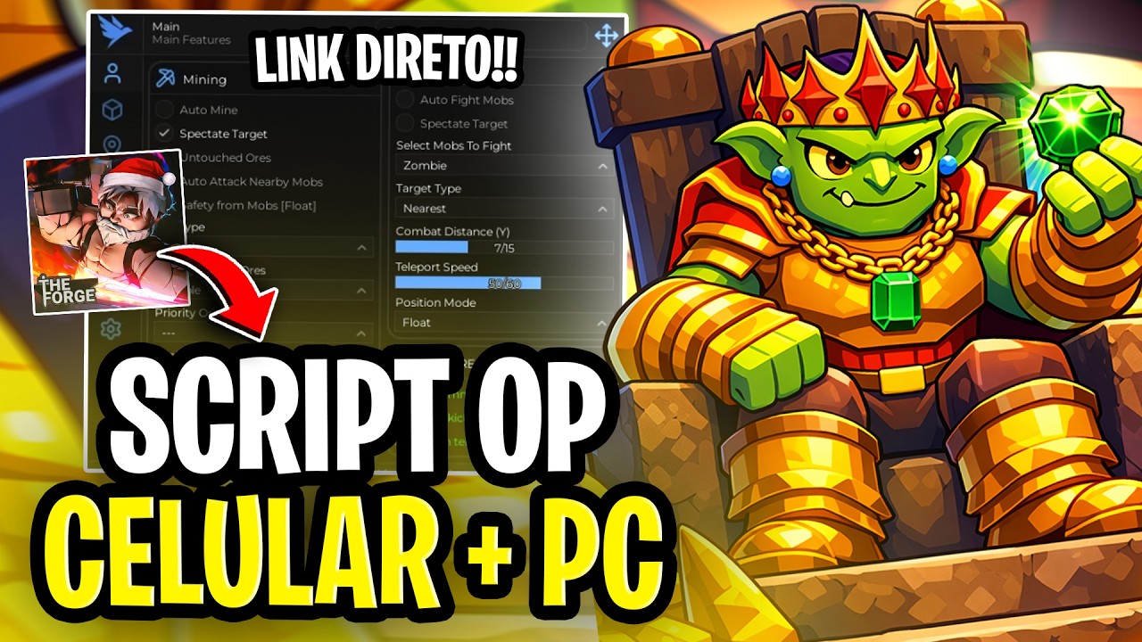 🔥 THE FORGE SCRIPT OP MOBILE (UPDATE) | AUTO FORGE + AUTO ORE | SEM KEY