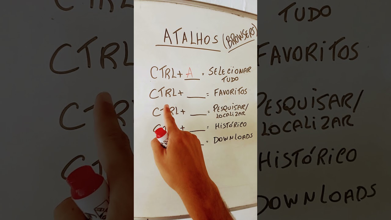 Atalhos de teclado dos Navegadores,  browsers #Shorts