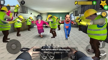 Scary Teacher 3D | MOD MENU | troll mini Miss T  (android, ios) part 1497