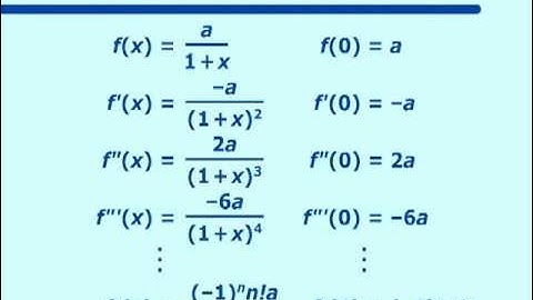 Taylor/Maclauren Series: Geometric and Binomial Part 2