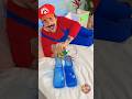 Super Mario ka sabse anokha Cleaning Plan! 🧤💦 #viral #shortvideo
