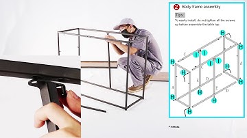 Assembly of VECELO 2-Tier Console Table Bookshelf