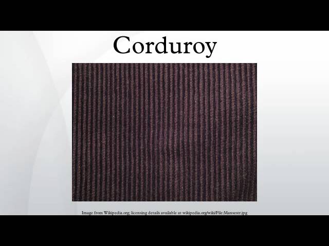 Corduroy