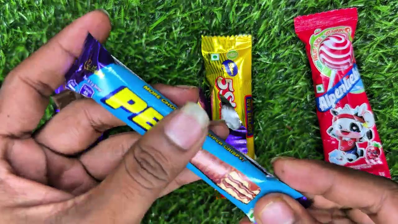 ASMR Satisfying Chocolate Unboxing🍫Dairy Milk KitKat 5Star Perk & Lollipop|Satisfying  Crunch