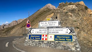 Driving the Col du Galibier, France