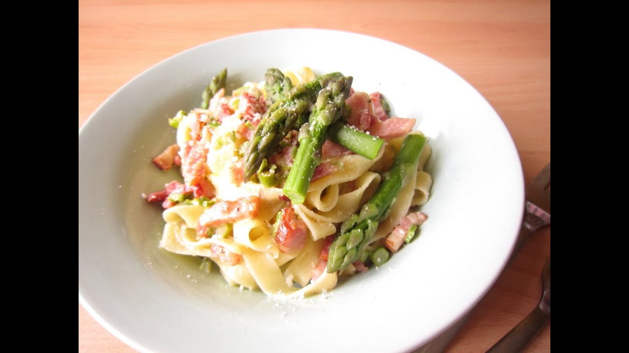 Creamy Asparagus and Pancetta Tagliatelle Episode 88 Taste From