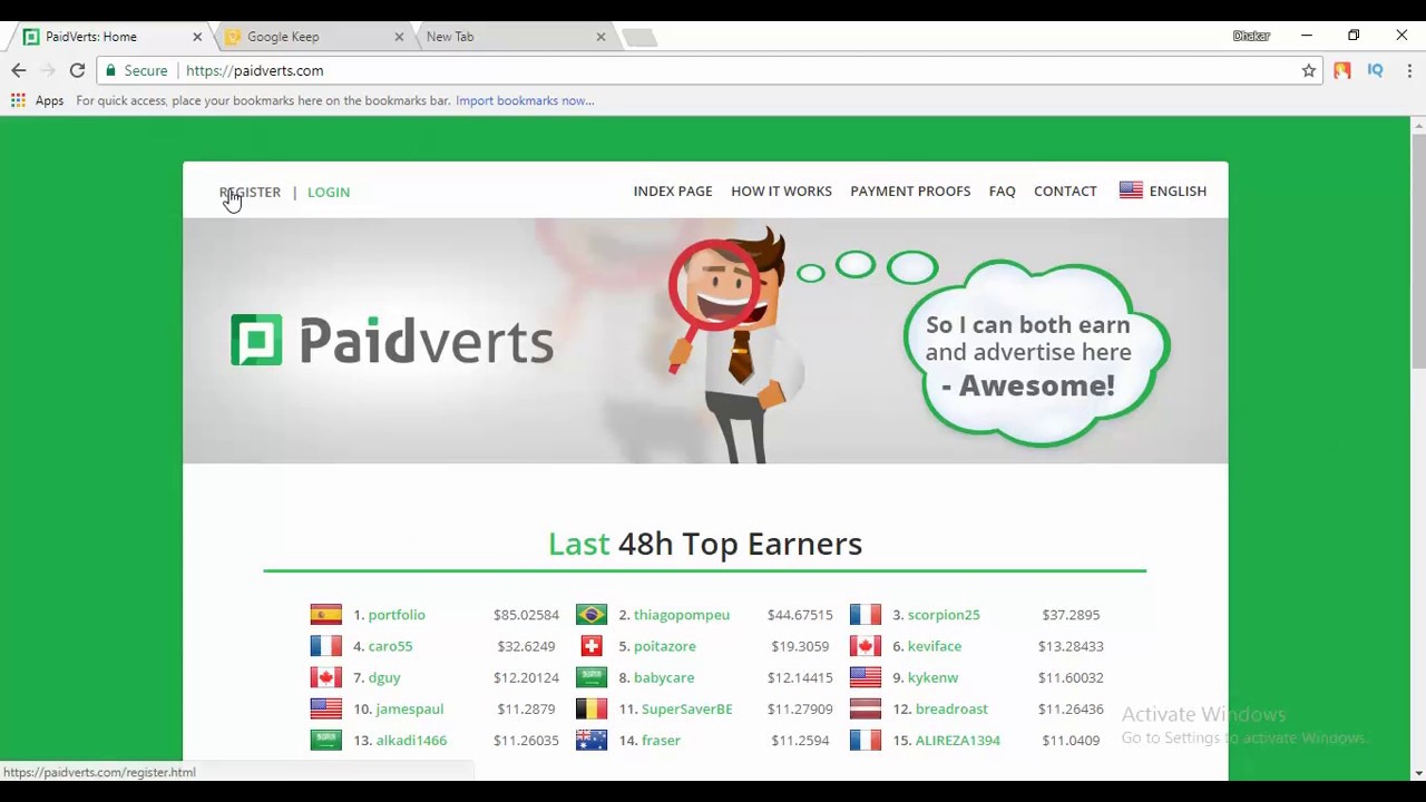 Every Day Earning 100$ to 200$ challenge in Paidverts