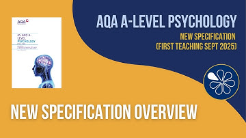 AQA A-Level Psychology New 2025 Specification | What