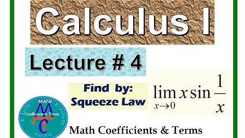 Calculus - 1,   Lecture # 4  (More about Limits & Squeeze Law of Limits)