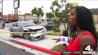 2 children injured in pursuit crash in Inglewood