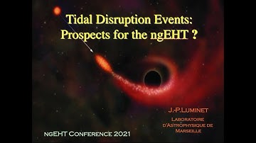 Tidal Disruption Events : Prospects for the ngEHT, by J.-P. Luminet