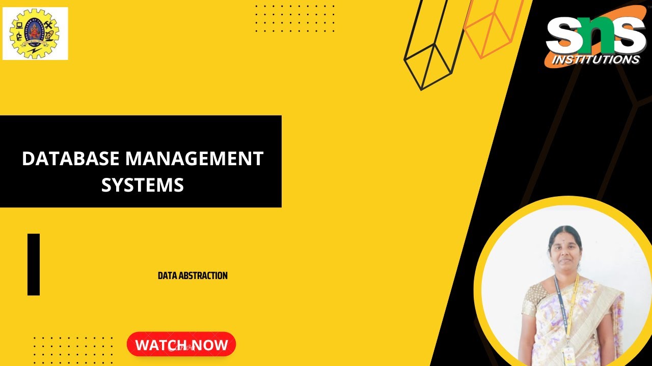 Sql Database Abstraction Data Abstraction|Database Management Systems| SNS institutions - YouTube