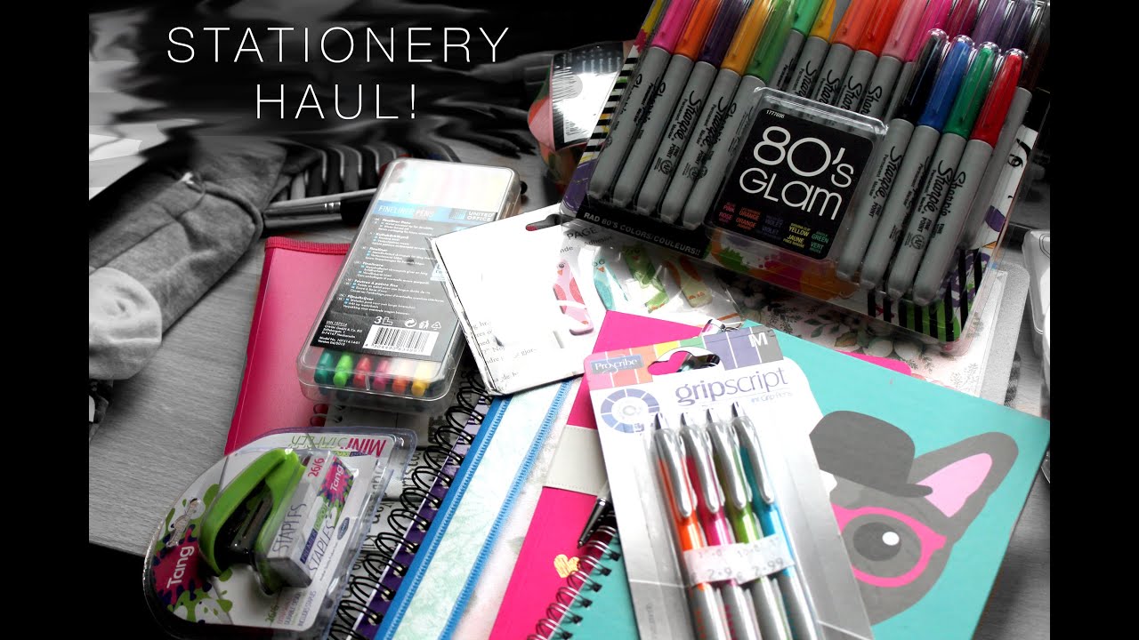 Stationery Haul Youtube