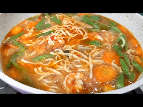 Cara Masak Mie Kuah Udang