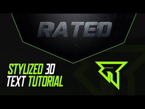 How to Make 3d Stylized Text in Photoshop CC
