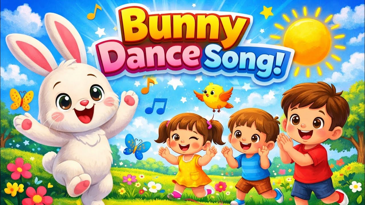 Bunny Dance Song 🐰 | Fun Nursery Rhymes for Kids | Jump & Clap Song