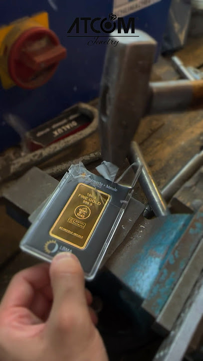 Preparing for Monday✨ 100g 24K Gold Bar #jewelry #asmr #gold #fyp #viralvideo #love #trending #goals